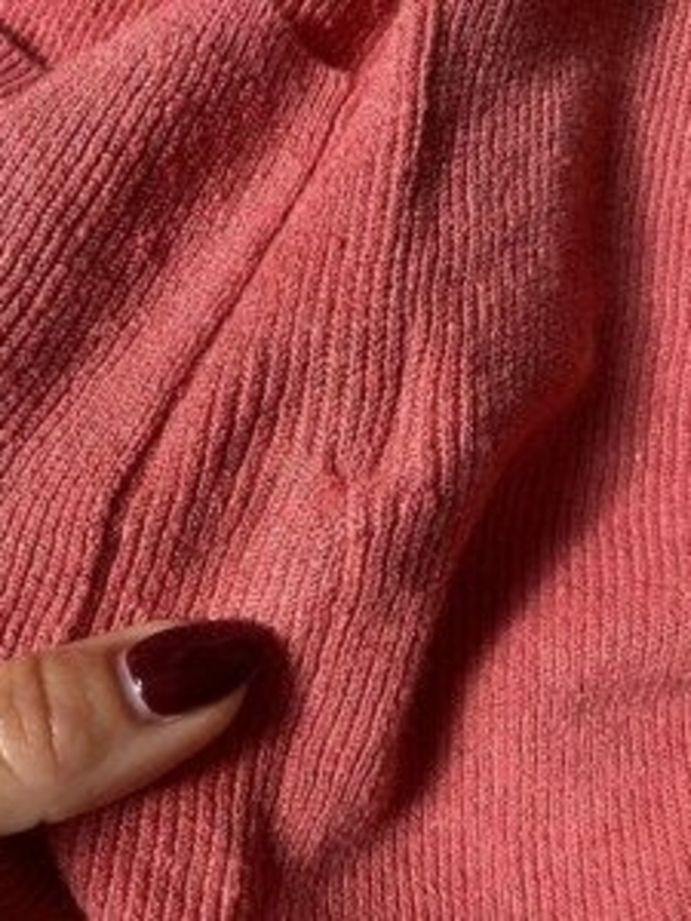 Women's Rose Pink Button-Front Cardigan Sweater - Picture 5 of 7